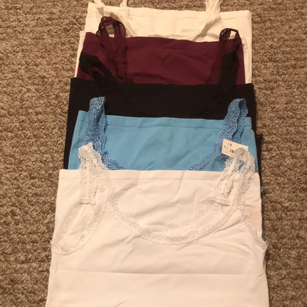 The limited 5 lace tank tops in different colors